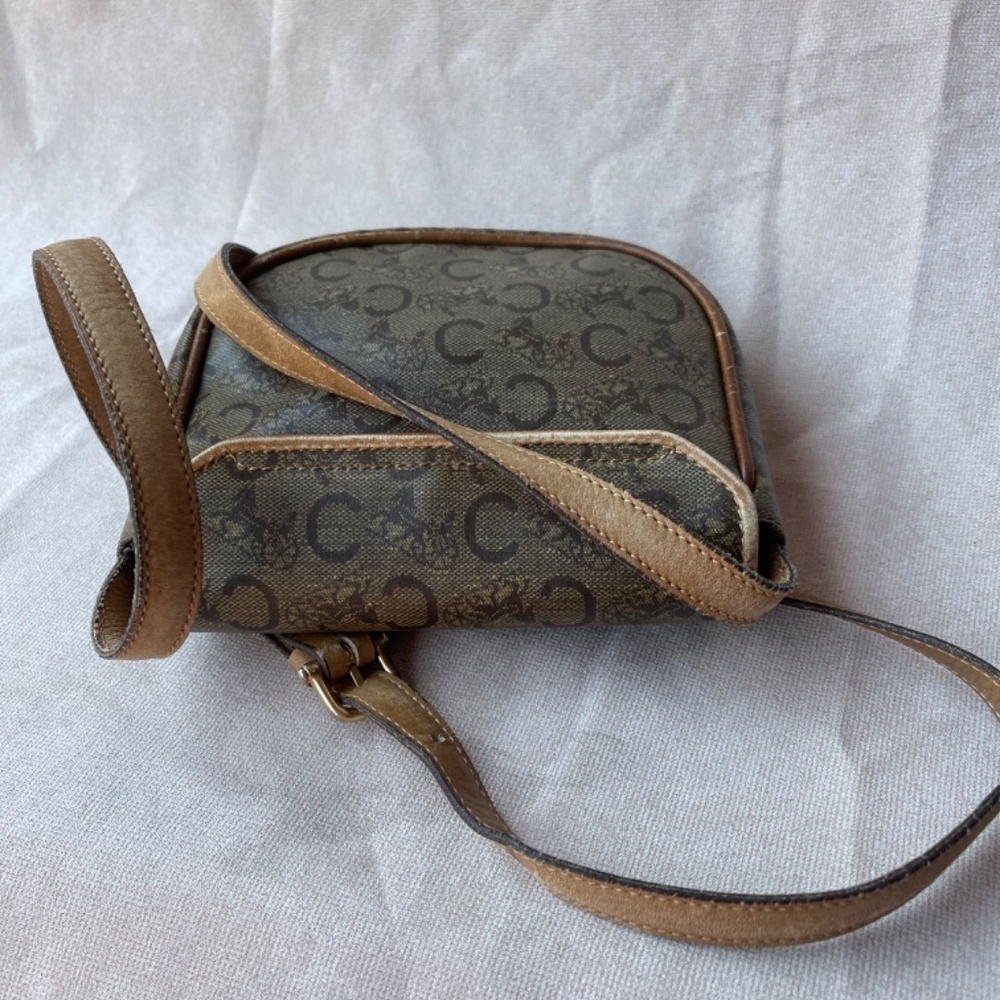 Rare Collectible Leather Horse Pocket Monogram Crossbody Bag purse - Picture 4 of 12